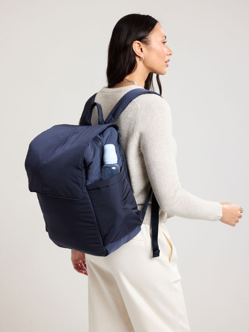 Diaper Backpack with Laptop Sleeve in Navy