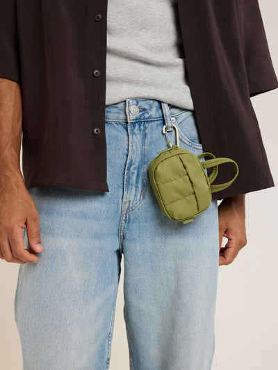 CALPAK Luka Duffel Zip Bag Charm in green Pistachio; ALK2501-PISTACHIO view 2