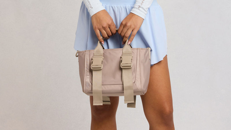 CALPAK Fit Crossbody Gym Bag with durable top handles