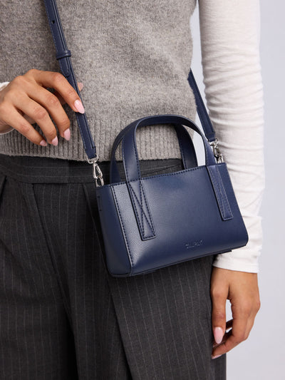 CALPAK Haven Mini Crossbody Bag in dark blue Navy; AMC2501-NAVY view 2