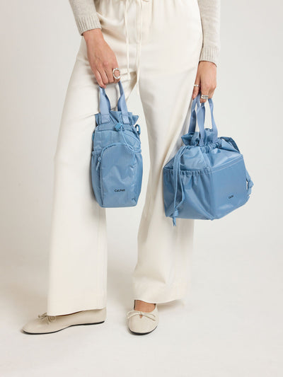 CALPAK Insulated Lunch Bag in blue French Blue ; ALB2001-FRENCH-BLUE view 2