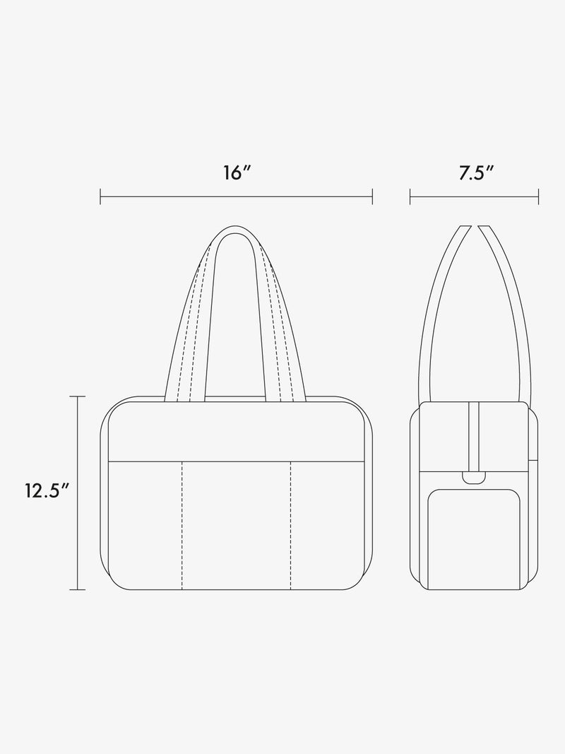 Diagram of Luka Duffel in Vegan Leather