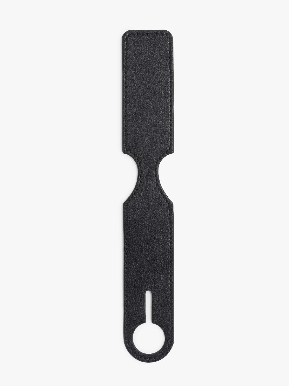 CALPAK Personalized Luggage Tags in Black laid flat on a white background; ATG2501-BLACK
