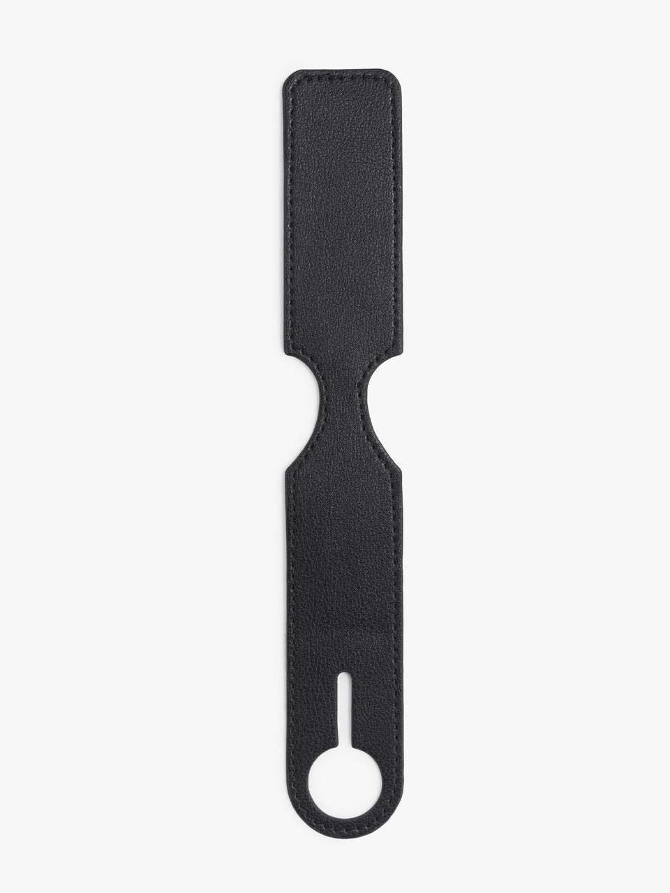 CALPAK Personalized Luggage Tags in Black laid flat on a white background; ATG2501-BLACK