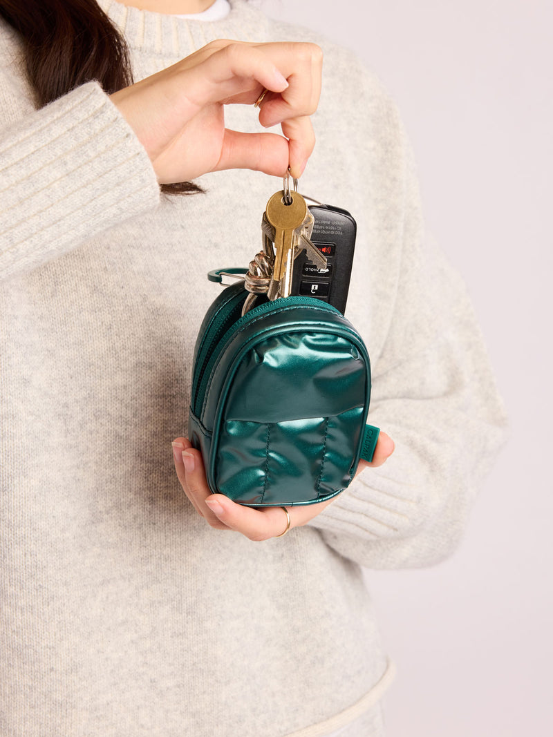 Luka Backpack Zip Bag Charm- GLAZED KALE