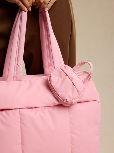 CALPAK Luka Duffel Key Pouch in pink Blossom; ALK2501-BLOSSOM view 2
