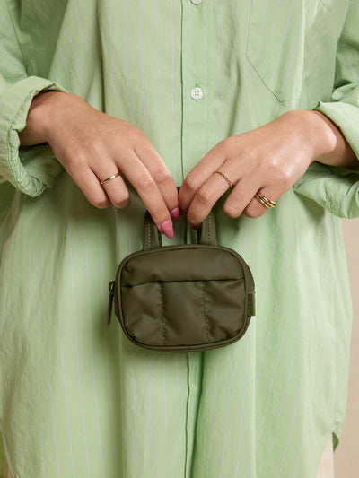 Luka Duffel Key Pouch in dark green Pine; ALK2501-PINE view 2