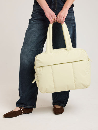CALPAK Luka Duffel in light green Celadon; DSM1901-CELADON view 2