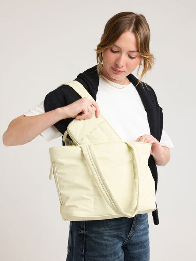 CALPAK Luka Mini Tote in light green Celadon; ALM2401-CELADON view 2
