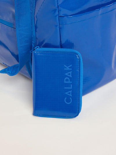 CALPAK Terra Zip Passport Wallet in blue Cobalt; ATPW2501-COBALT view 2