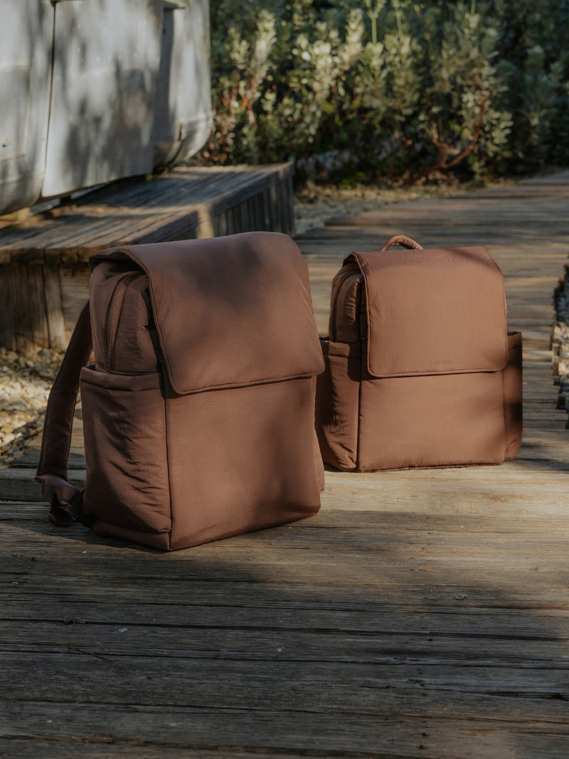 Mini Diaper Backpack- HAZELNUT