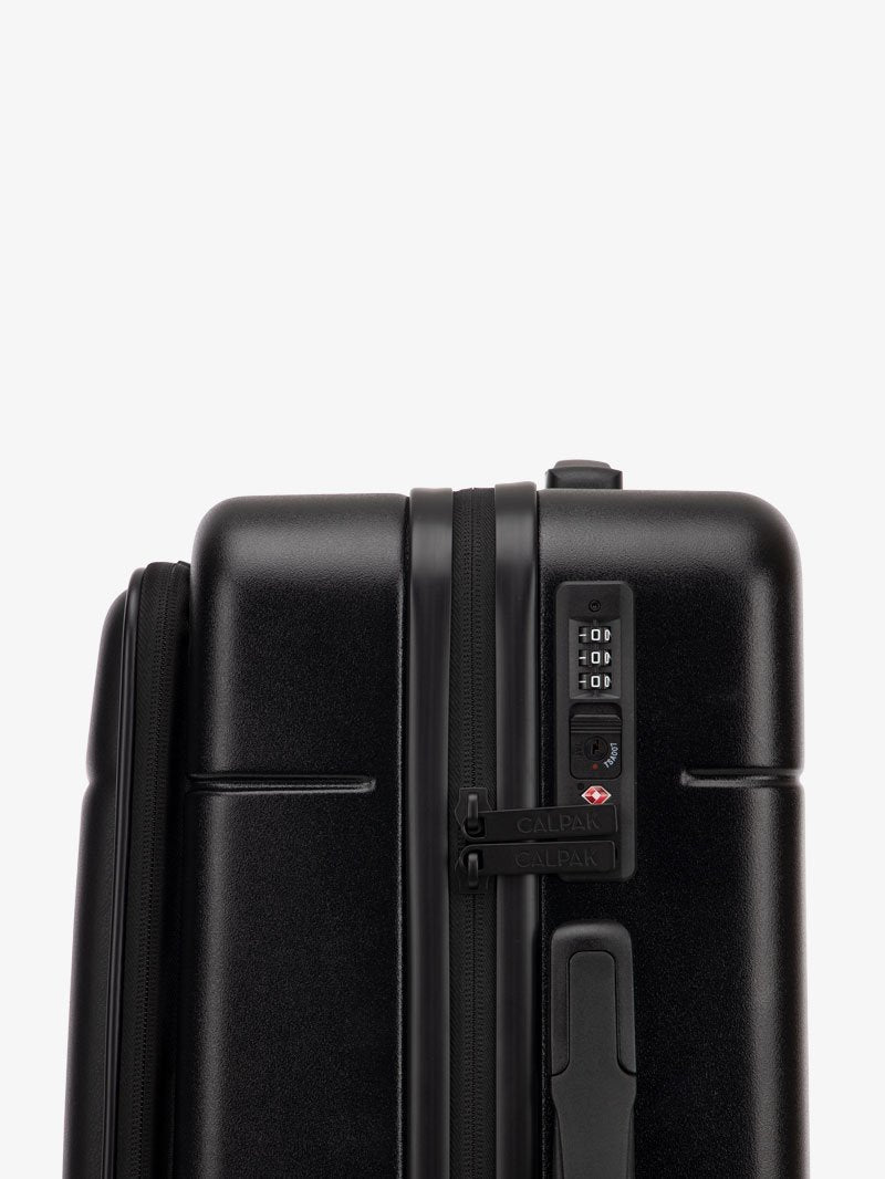CALPAK Hue carry on with laptop compartment-black-TSA locks; LHU1020-BLACK