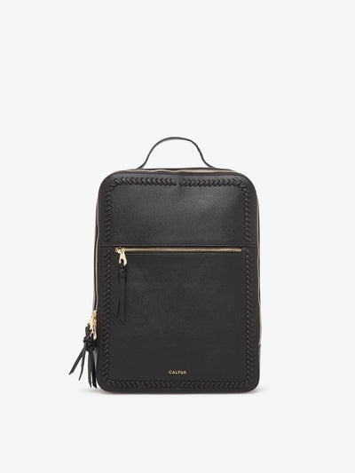 black CALPAK Kaya laptop backpack for women; BP1702-SQ-BLACK