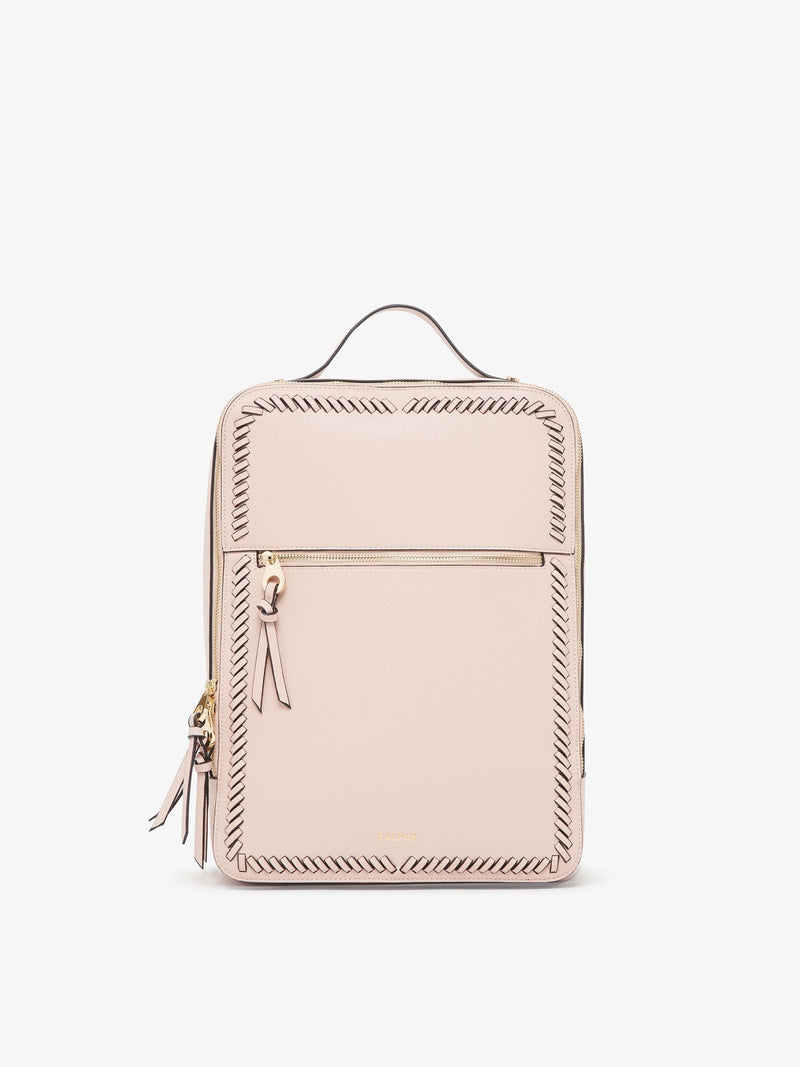 blush faux leather backpack Kaya 15 inch Laptop Backpack in Blush