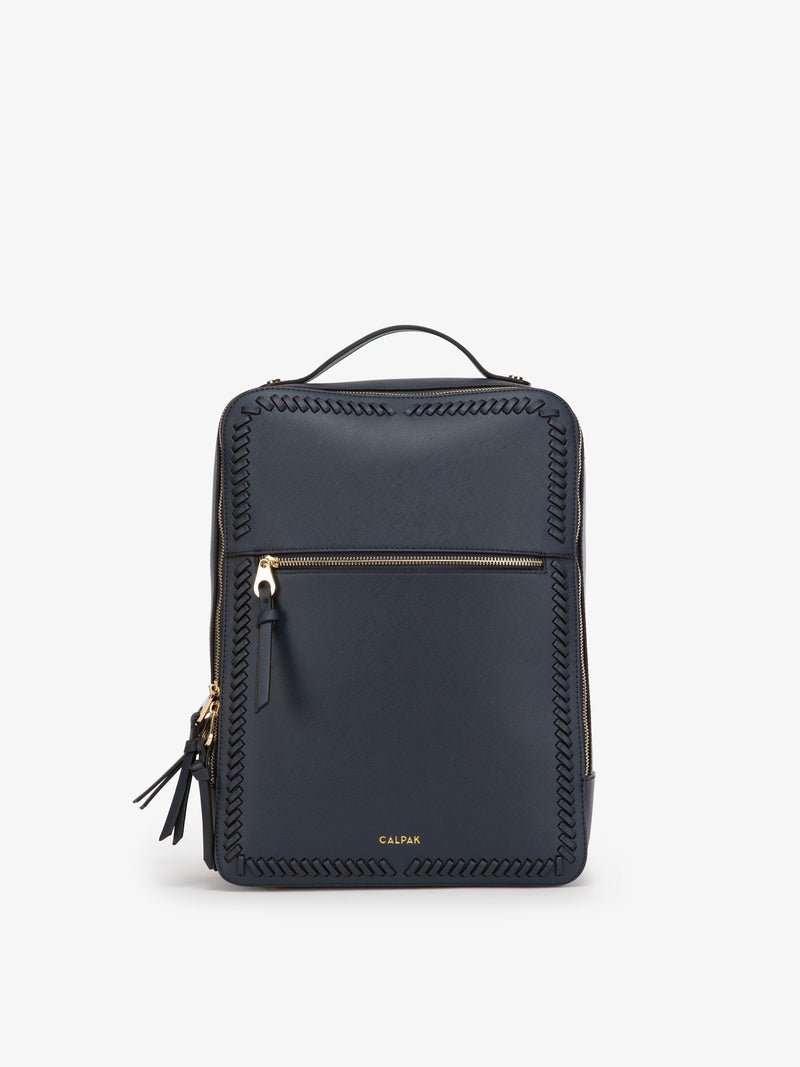 calpak leather backpack blu Kaya 15 inch Laptop Backpack