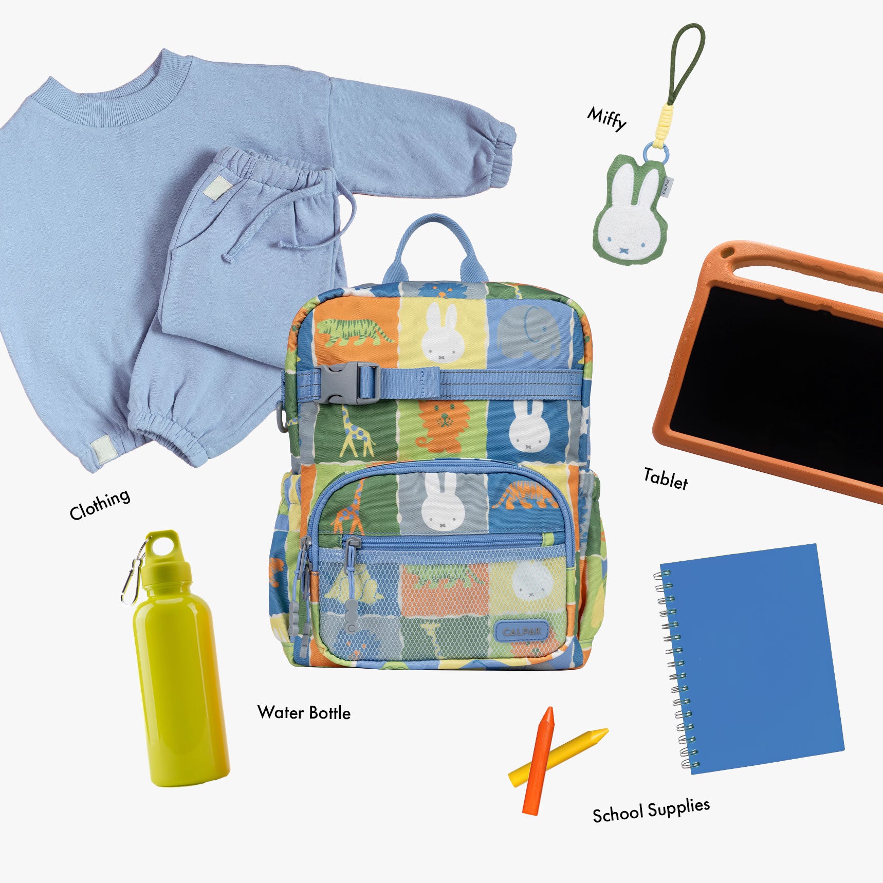 Miffy Kids School Essentials Bundle with Small Backpack | CALPAK