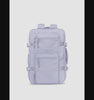Gif showing front, back and sides of CALPAK Terra 26L Laptop Duffel Backpack with multiple pockets in light purple Sea Glass on a white background; BPH2201-SEA-GLASS