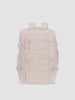 MP4 that shows the front, back and sides of the CALPAK Terra 26L Laptop Duffel Backpack with multiple pockets in light pink Shell Pink on a white background; BPH2201-SHELL-PINK