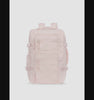 MP4 that shows the front, back and sides of the CALPAK Terra 26L Laptop Duffel Backpack with multiple pockets in light pink Shell Pink on a white background; BPH2201-SHELL-PINK
