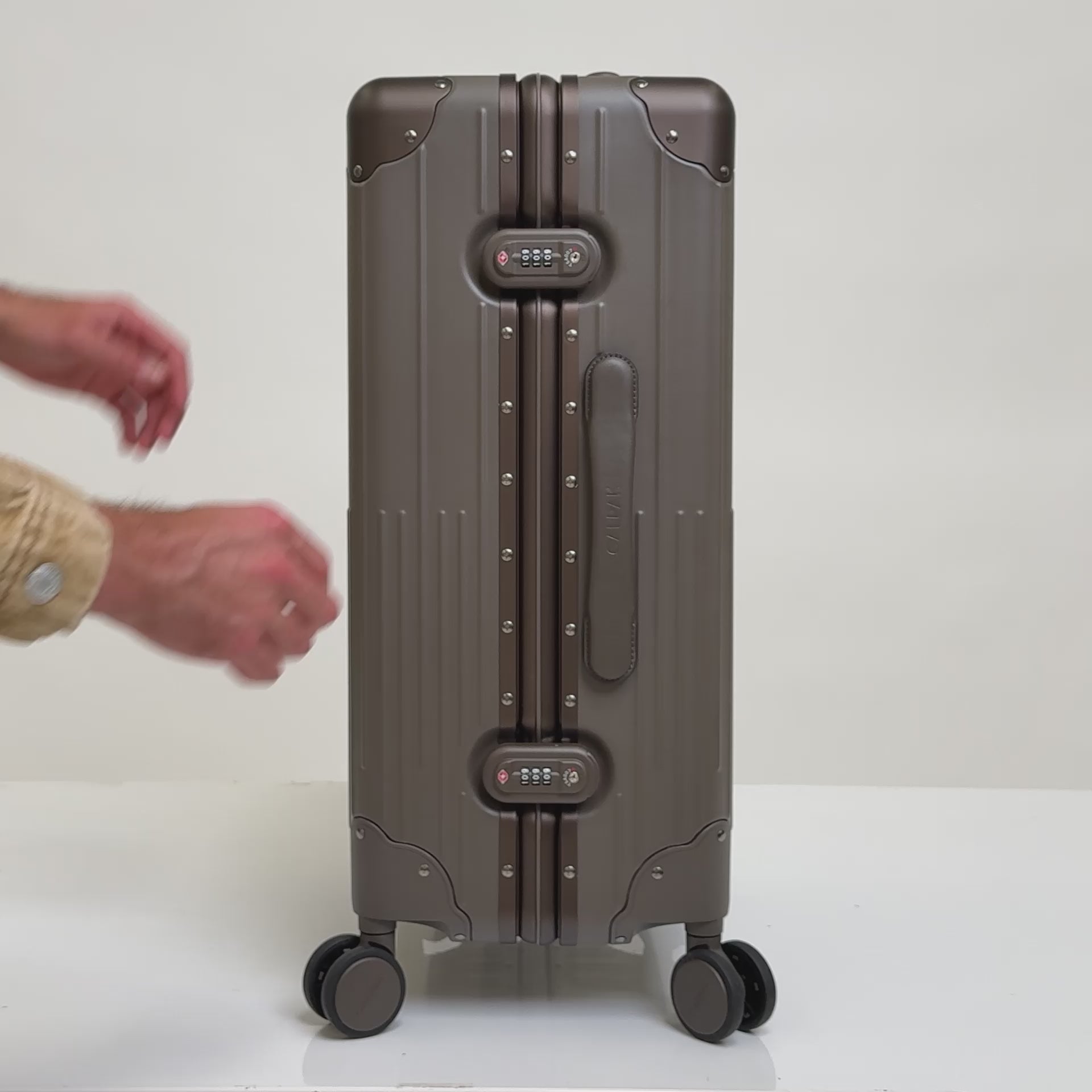 Aluminum-Frame Latch Closure with Built-In TSA-Approved Locks