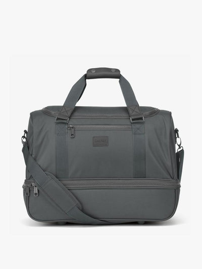 CALPAK Stevyn duffel bag in slate color; DST7019-SLATE view 1