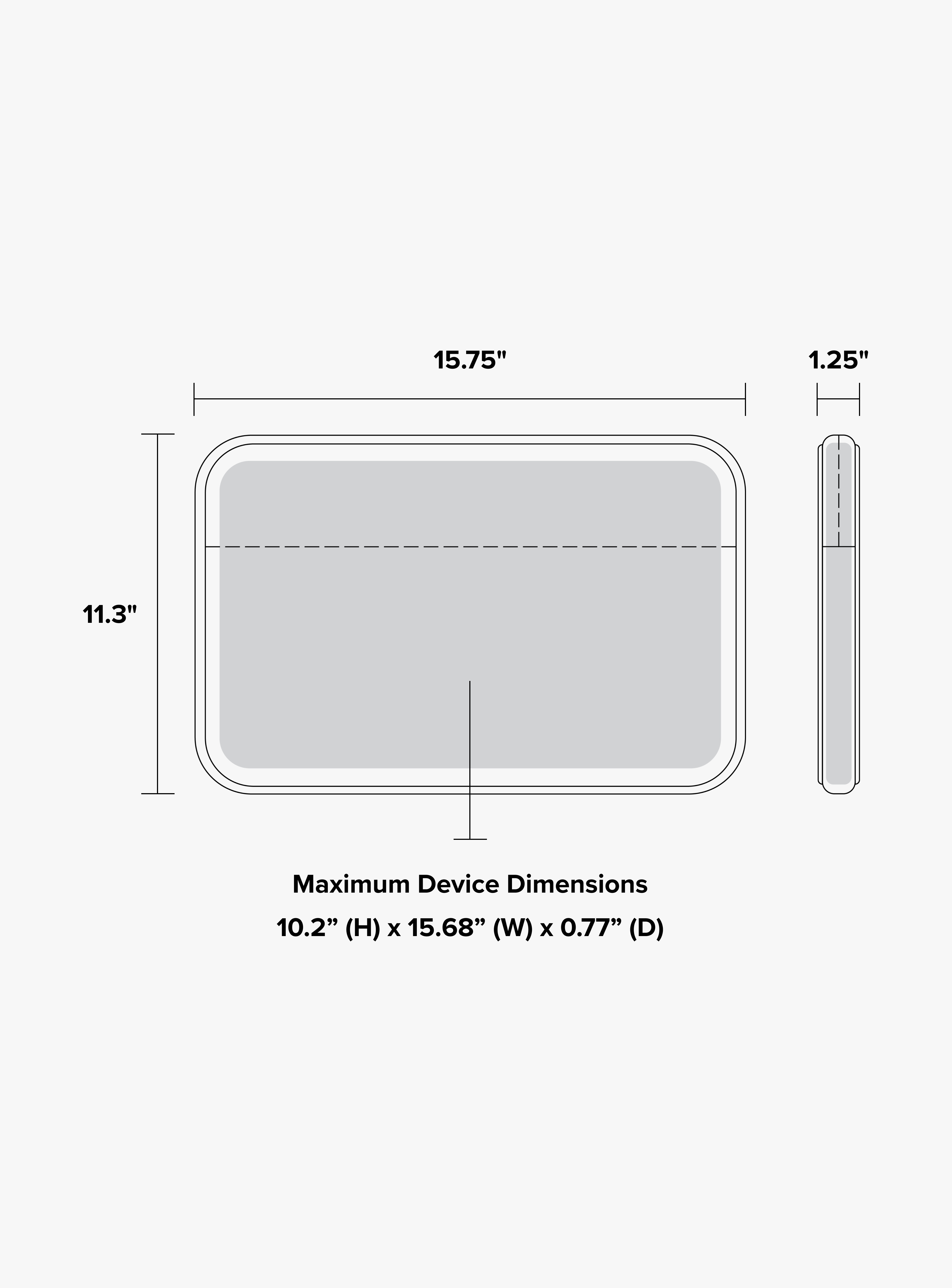 Dimensions of 15-17 Inch Laptop Case