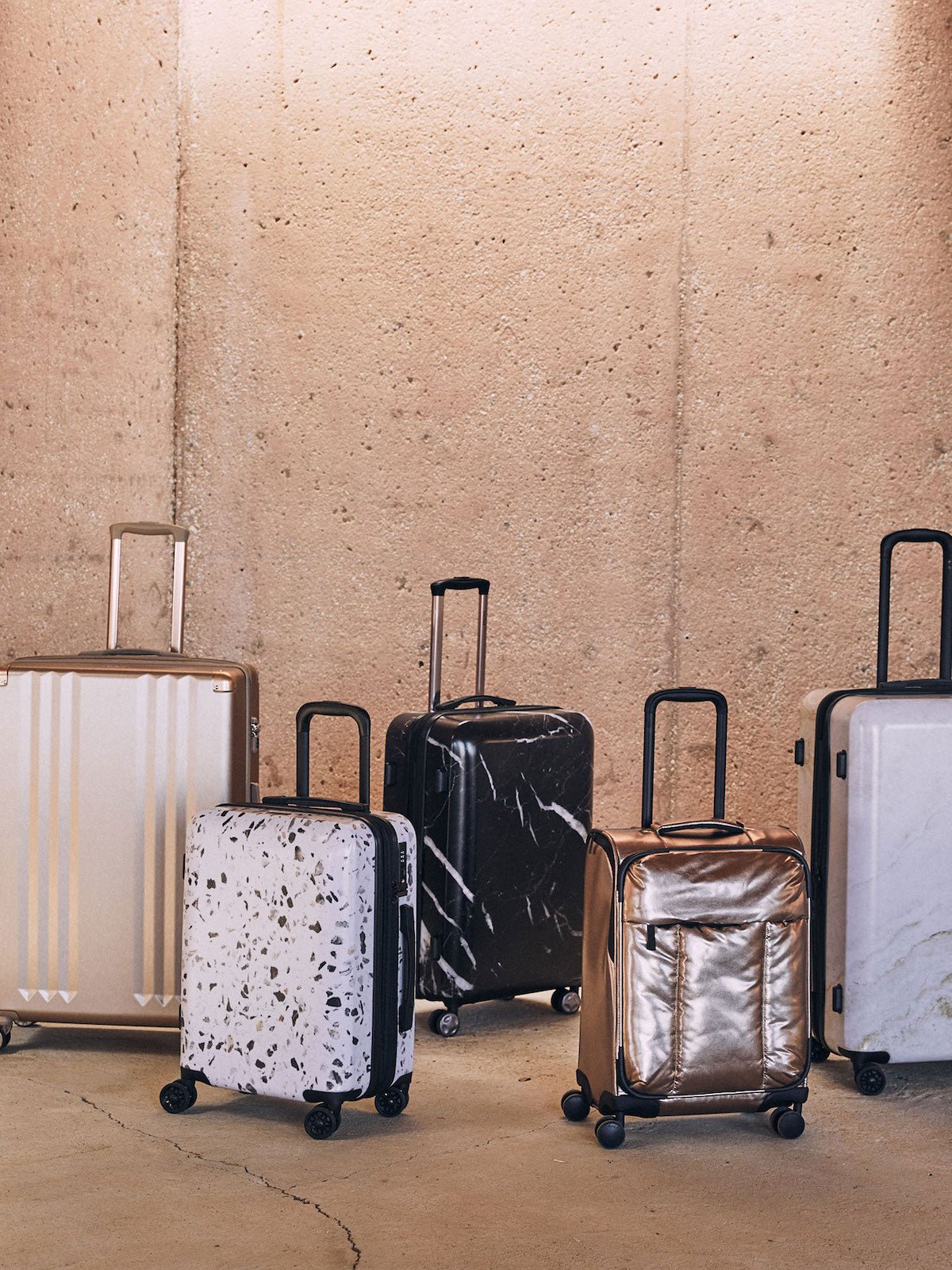 CALPAK Terrazzo carry-on luggage with other CALPAK luggages