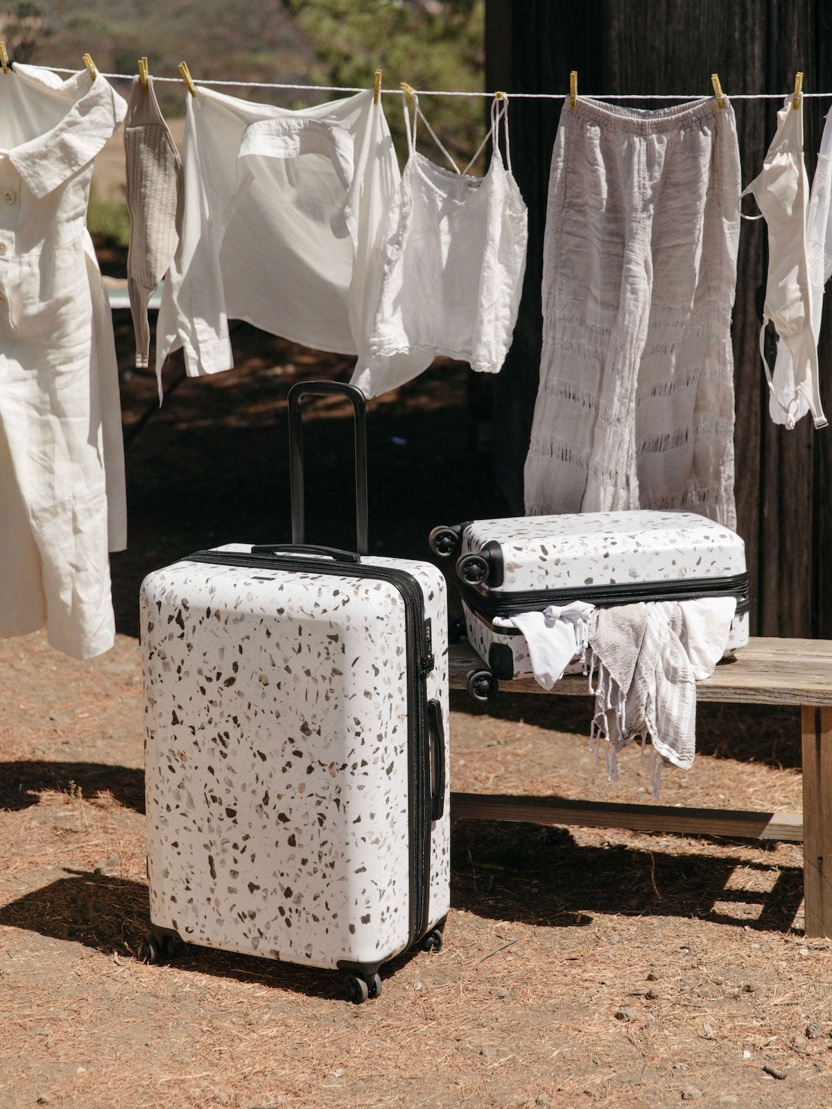 LARVENDER Luggage Sets 6 Piece, Expandable Hardshell Suitcase Set with  Spinner Wheels, Lightweight Travel Luggage Set TSA-Approved Lock with 2  Travel