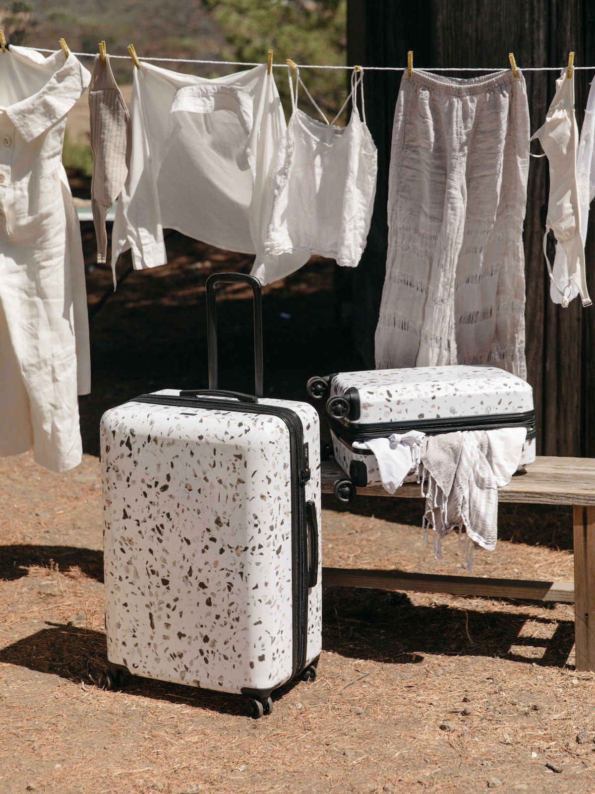 Terrazzo cute high quality luggage sets