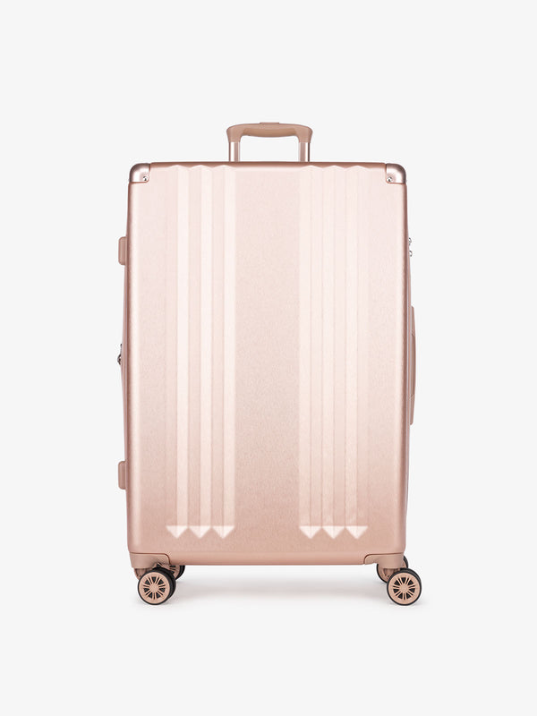 CALPAK Ambeur: lightweight rolling spinner rose gold large luggage part of 2 piece set
