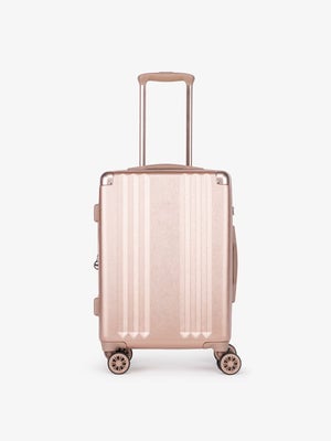 lightweight rose gold CALPAK Ambeur 22 inch rolling spinner carry on luggage; LAM1020-ROSE-GOLD