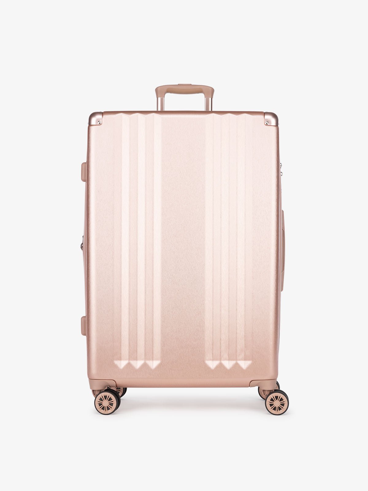 CALPAK Ambeur large 30 inch pink rose gold hardshell spinner luggage