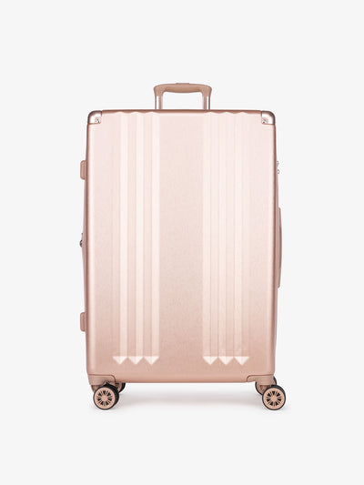 CALPAK Ambeur large 30 inch pink rose gold hardshell spinner luggage; LAM1028-ROSE-GOLD