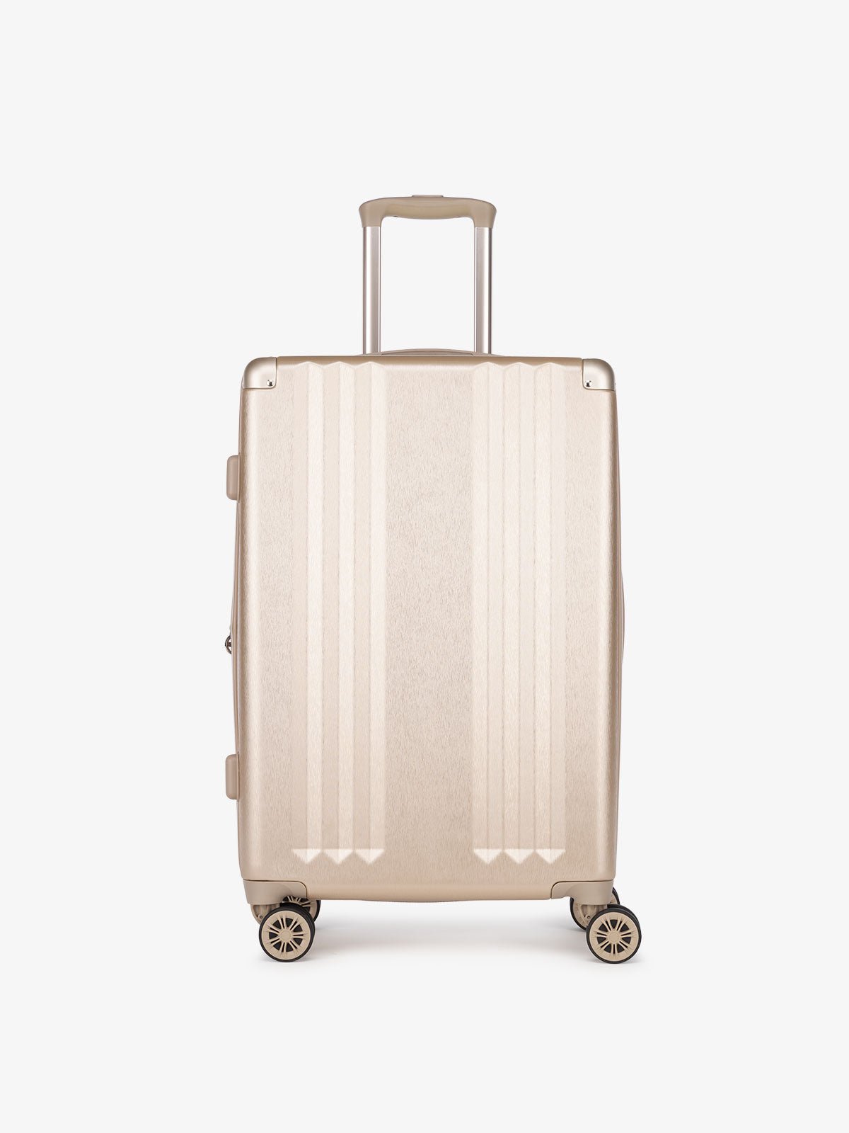CALPAK Ambeur gold medium 26 inch lightweight hard shell rolling luggage