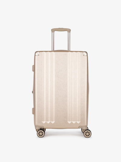 CALPAK Ambeur gold medium 26 inch lightweight hard shell rolling luggage; LAM1024-GOLD