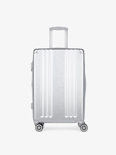 CALPAK Ambeur silver medium 26 inch lightweight hard shell rolling luggage; LAM1024-SILVER