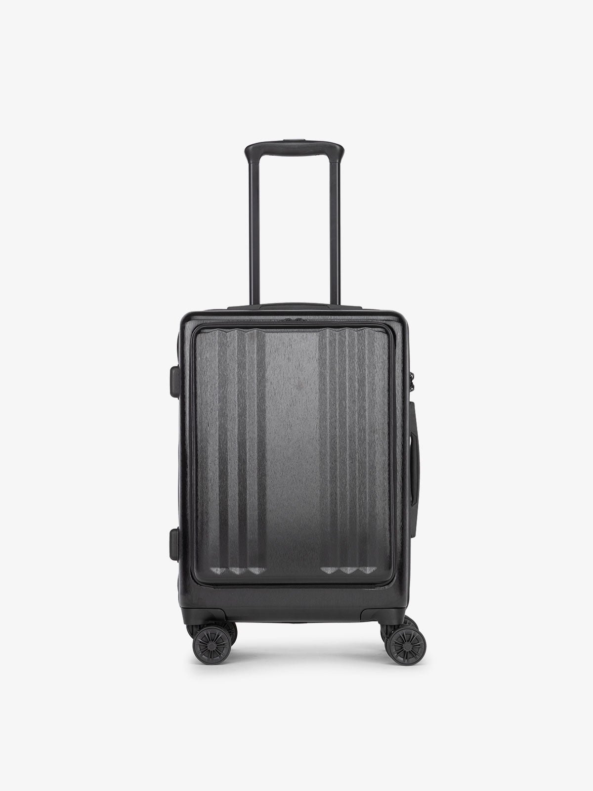 CALPAK Ambeur carry-on suitcase with pocket, TSA lock and 360 spinner wheels in black