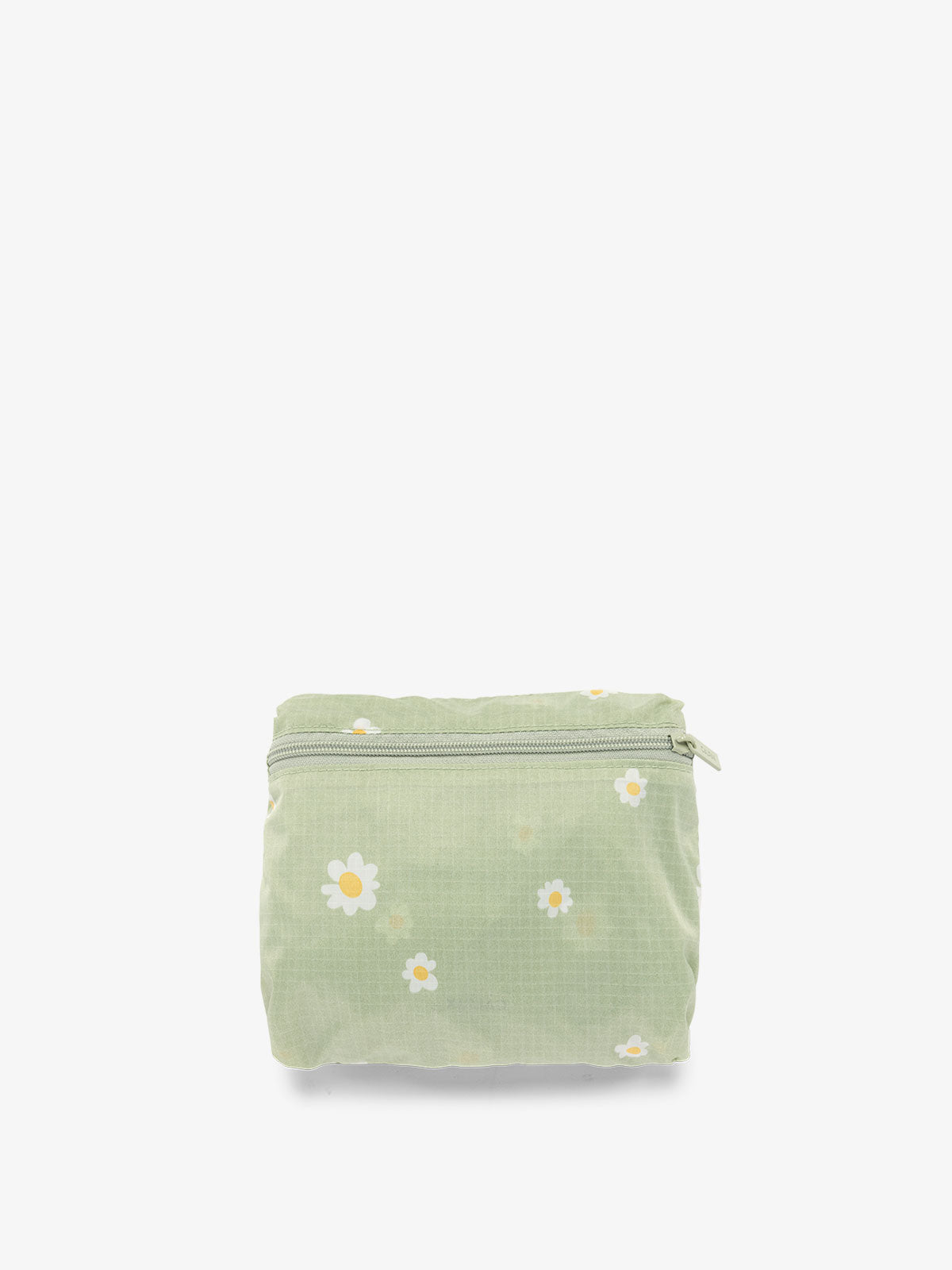 CALPAK Compakt foldable duffle bag for travel in light green floral print