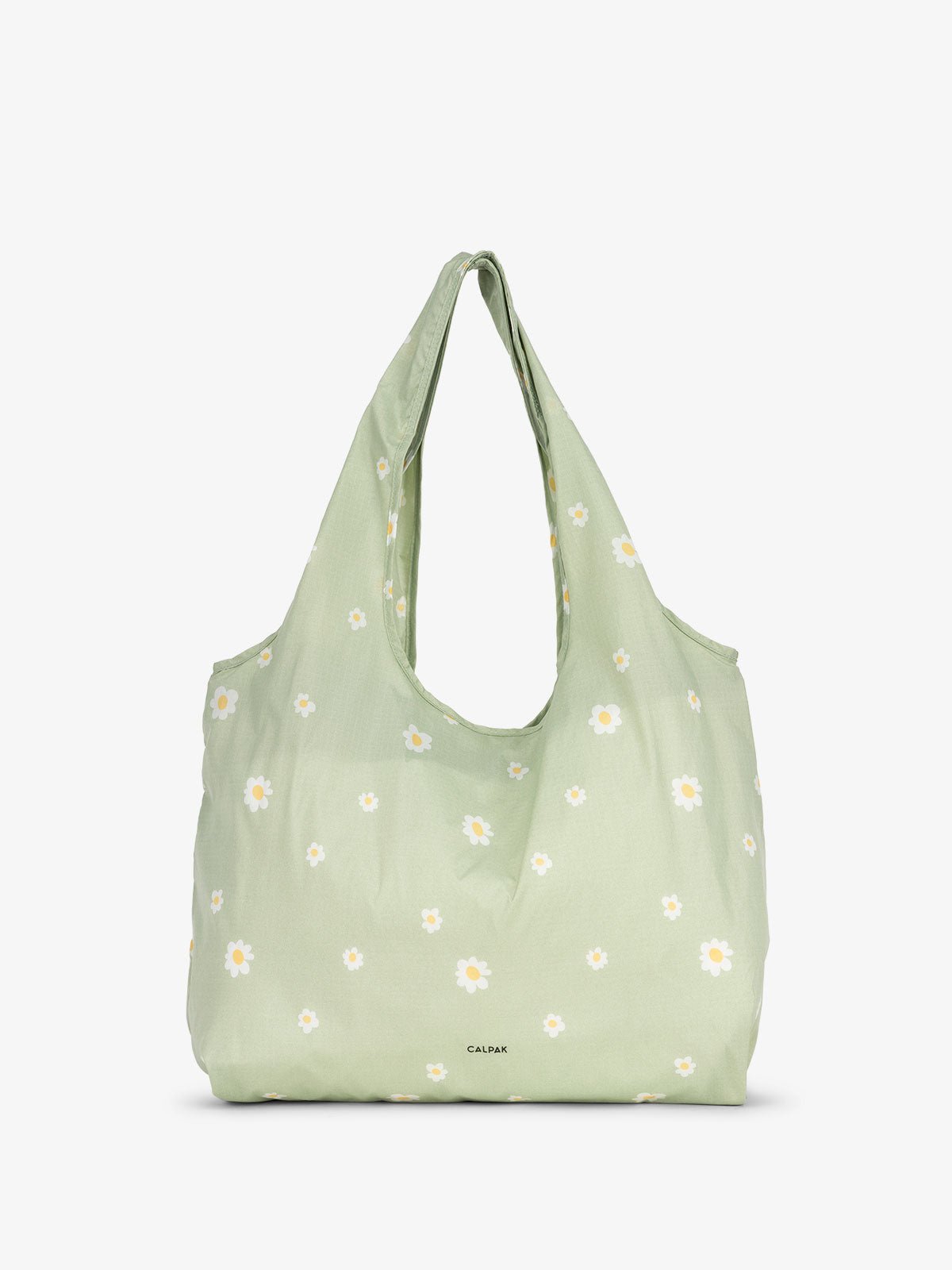 Packable tote bag with floral print
