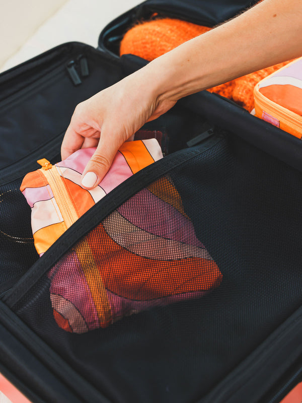 CALPAK folded tote bag in luggage