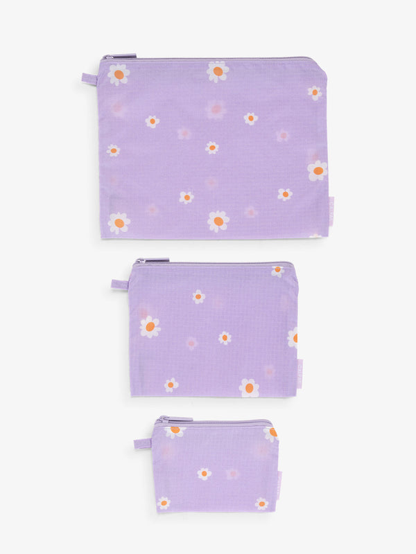 CALPAK Compakt water resistant zippered pouch set for organization in orchid fields