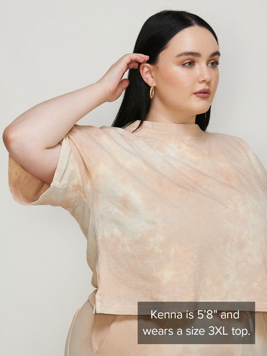 women cropped cotton tshirt