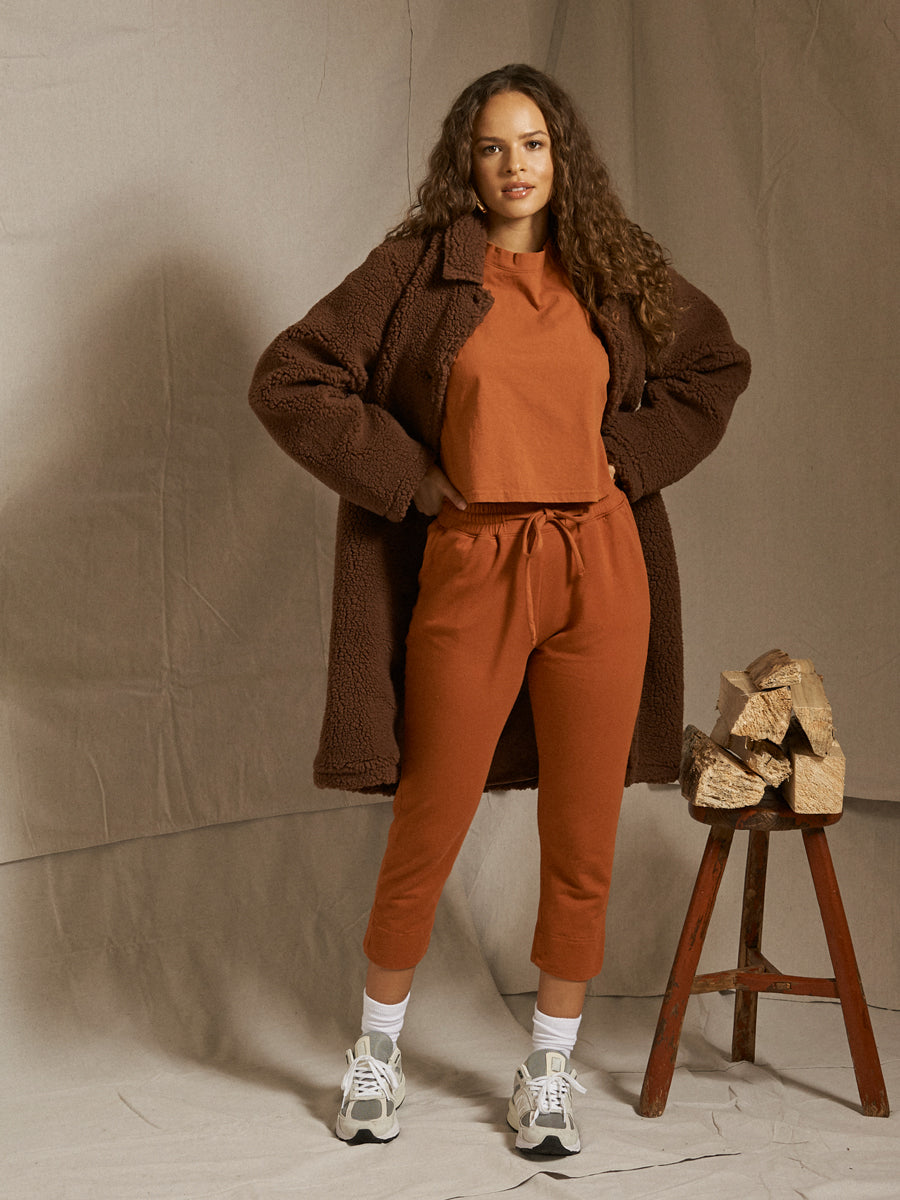 CALPAK cropped cotton tshirt and joggers