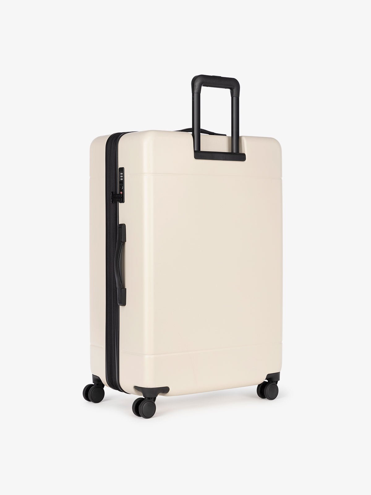 large cream linen 30 inch CALPAK Hue suitcase