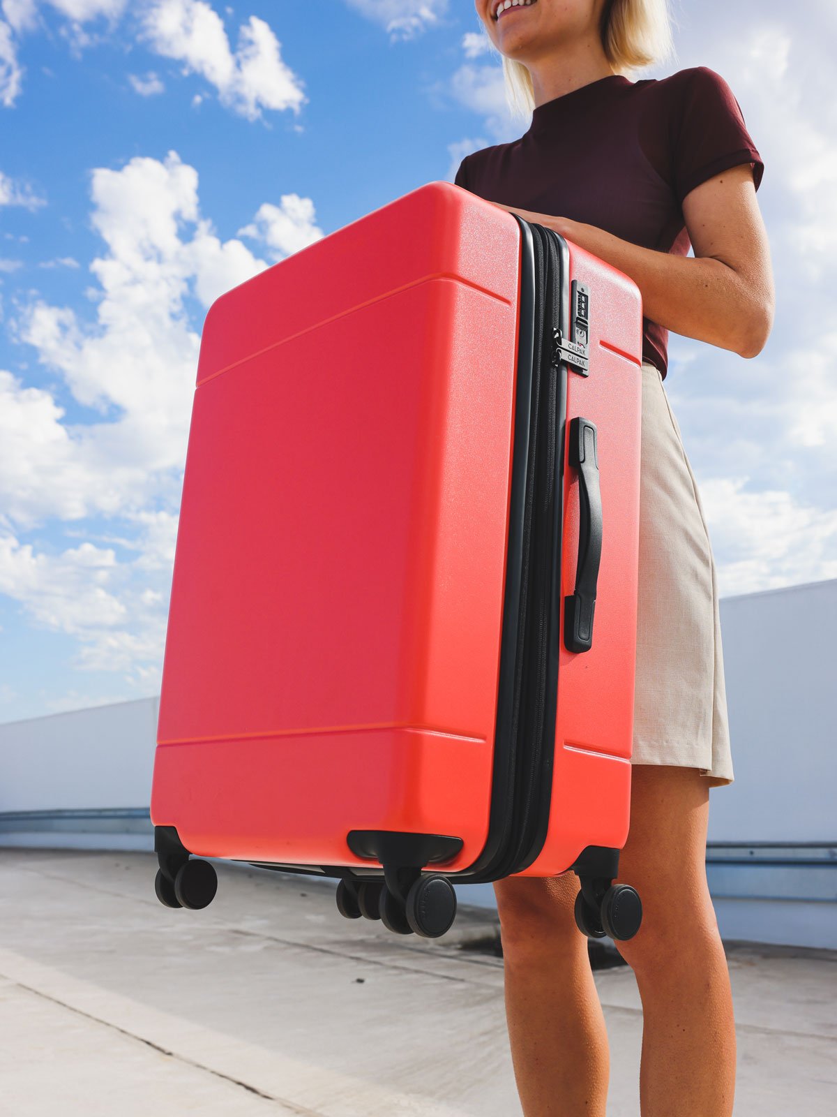 medium 26 inch hardside suitcase with tsa approved lock