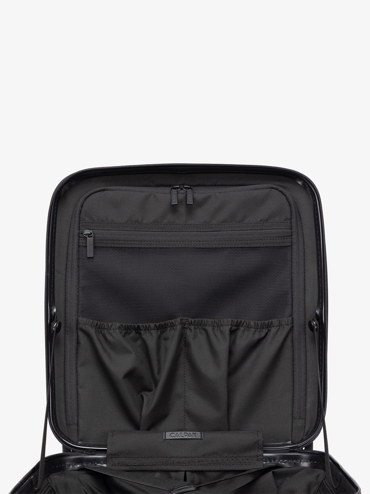 Hue mini carry on zippered divider with multiple pockets