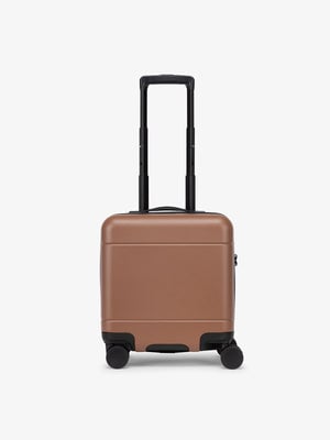 Hue mini carry on luggage in hazel brown; LHU1014-HAZEL