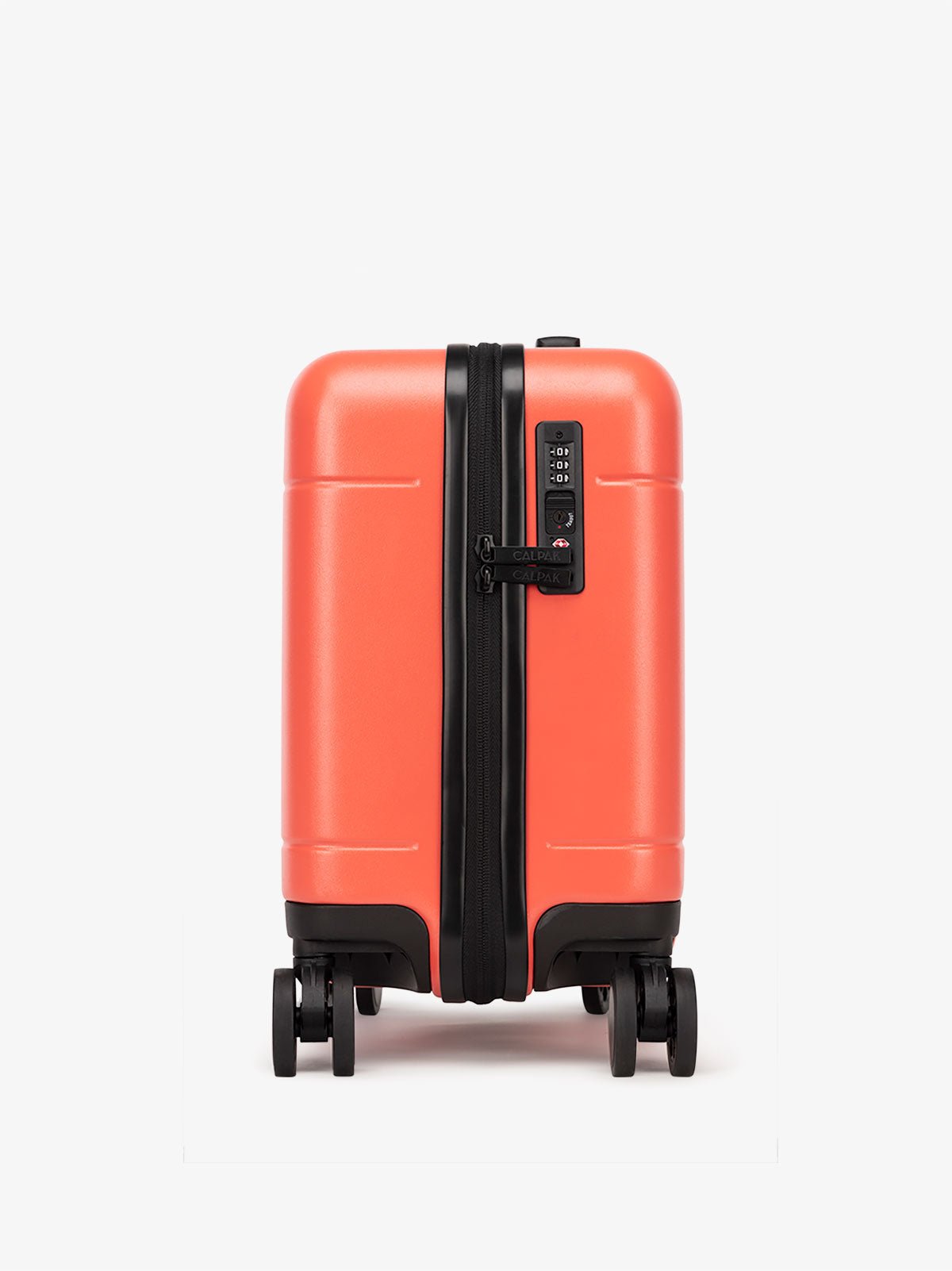 red Hue mini carry on luggage with tsa approved lock