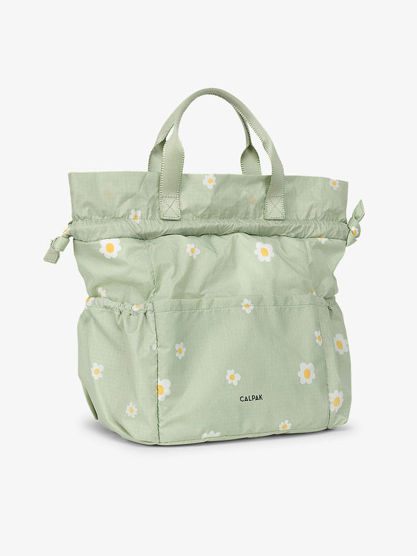 cute green CALPAK insulated lunch bag for office