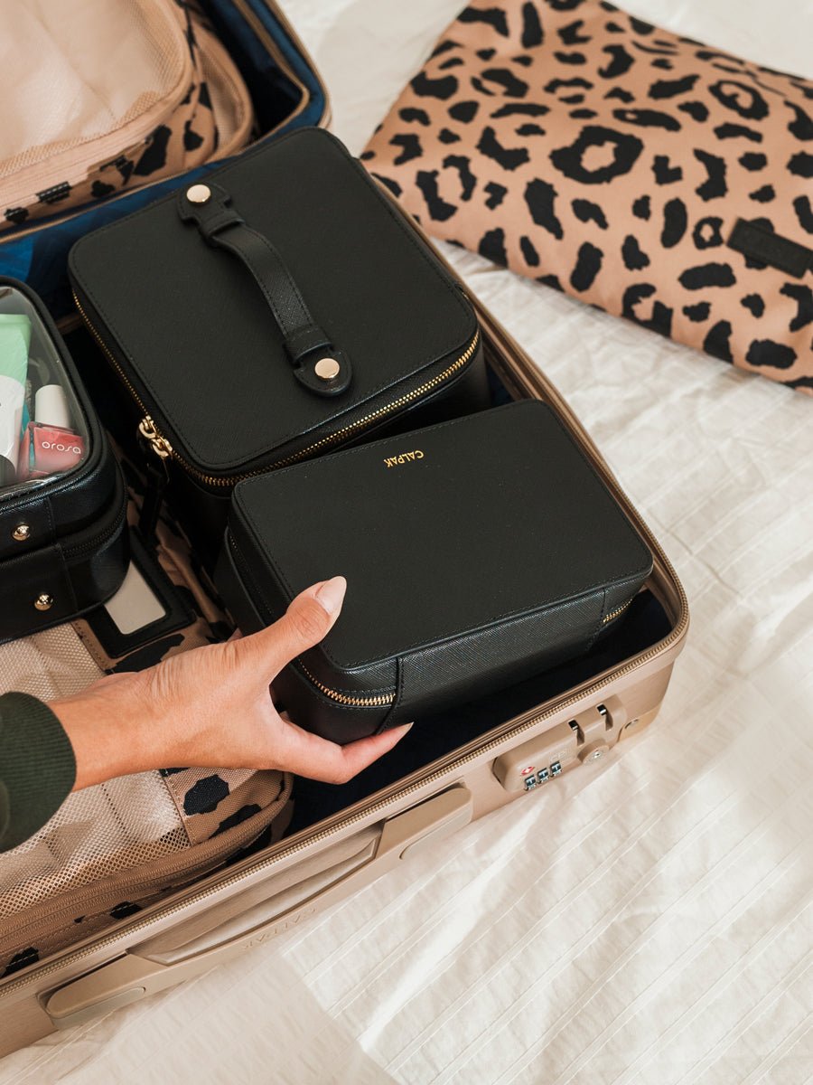 Jewelry Travel Case - Black (Vegan Leather) | Monos Luggage & Travel Accessories